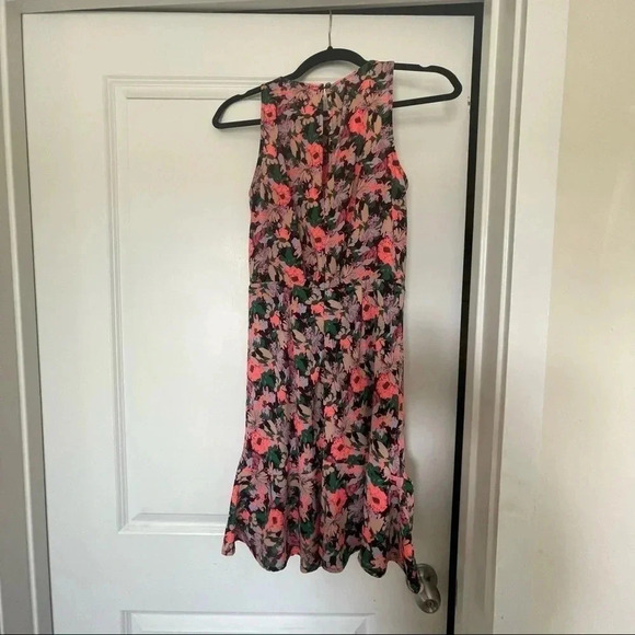 j crew floral neon dress - size 0 - Picture 2 of 3